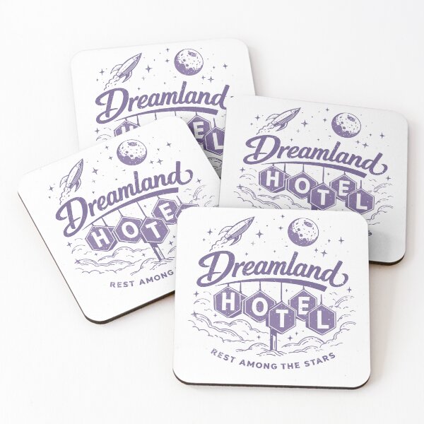 Item preview, Dreamland Hotel Space Themed T-Shirt designed and sold by Matinez Pink.