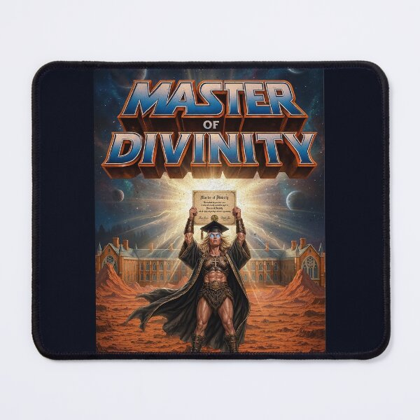Item preview, Master of Divinity – Retro Fantasy Power Graduate Parody designed and sold by Alt Christian.