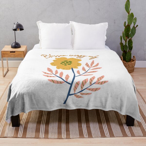 Item preview, Blossom Energy Only Floral Aesthetic Typography Design designed and sold by CreativePallavi.