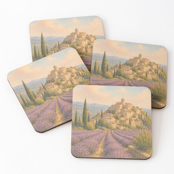 Item preview, Provence Lavender Field Watercolor Poster, French Countryside Art, Purple Flower Landscape, Vintage Aesthetic Wall Art designed and sold by Art-Selling.