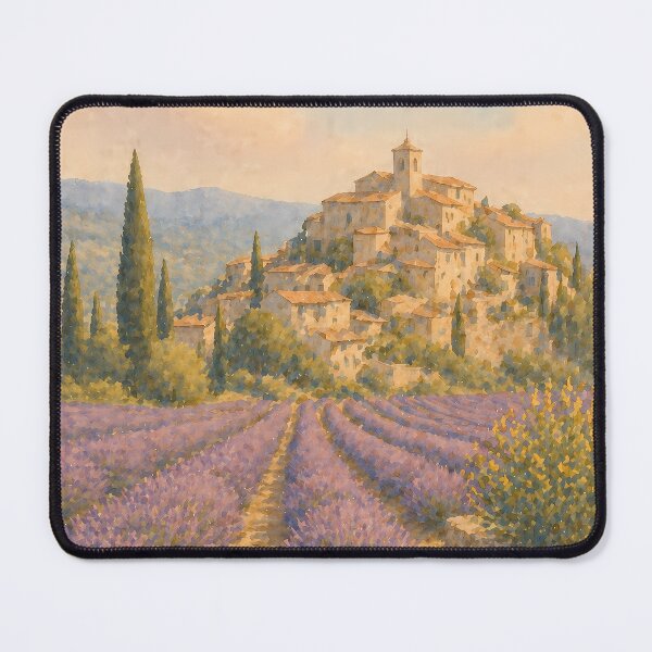 Item preview, Provence Lavender Field Watercolor Poster, French Countryside Art, Purple Flower Landscape, Vintage Aesthetic Wall Art designed and sold by Art-Selling.