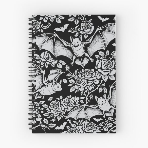 Item preview, Bats entwined with roses and thorns designed and sold by Creepy-Culture.