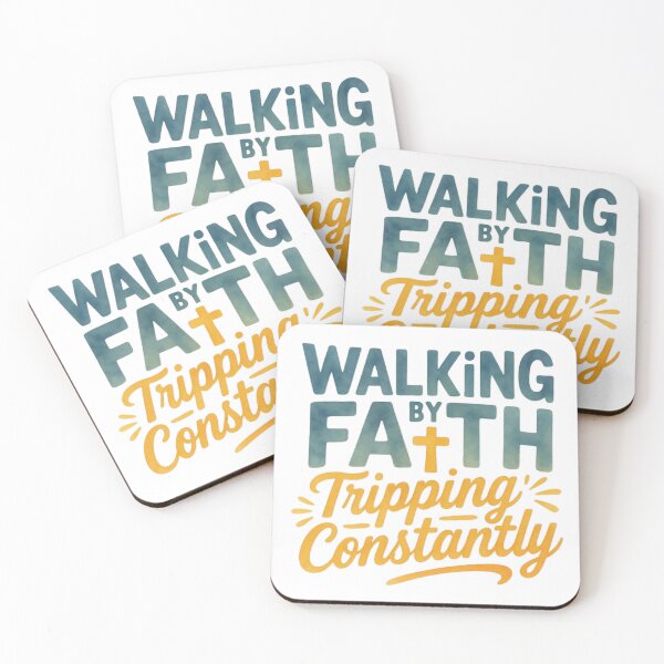 Item preview, Walking By Faith Tripping Constantly - Funny Christian Humor T-Shirt designed and sold by MerchlyMike.