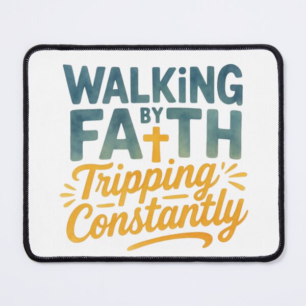 Item preview, Walking By Faith Tripping Constantly - Funny Christian Humor T-Shirt designed and sold by MerchlyMike.