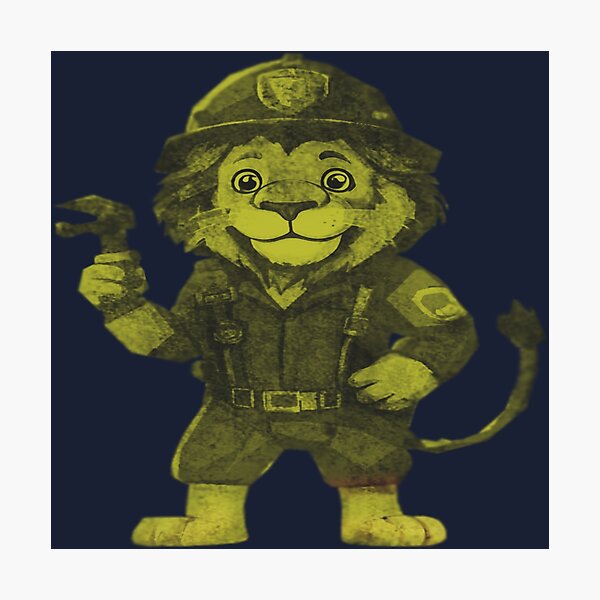 Item preview, Lion Firefighter designed and sold by kinpirks.