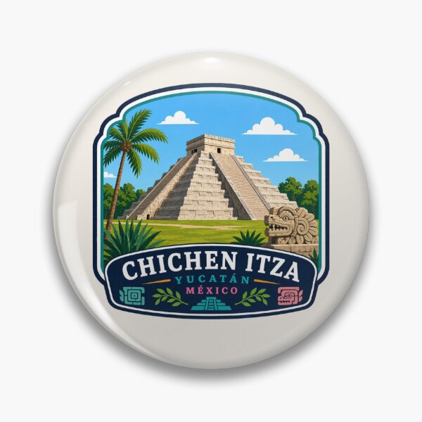 Item preview, Chichén Itzá, Yucatán, Mexico - El Castillo Pyramid designed and sold by Myra365Art.