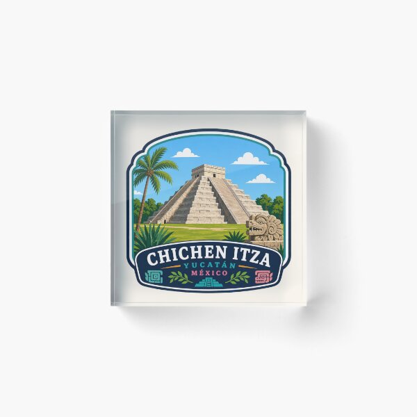 Item preview, Chichén Itzá, Yucatán, Mexico - El Castillo Pyramid designed and sold by Myra365Art.