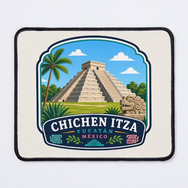 Item preview, Chichén Itzá, Yucatán, Mexico - El Castillo Pyramid designed and sold by Myra365Art.
