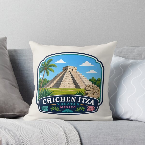 Item preview, Chichén Itzá, Yucatán, Mexico - El Castillo Pyramid designed and sold by Myra365Art.