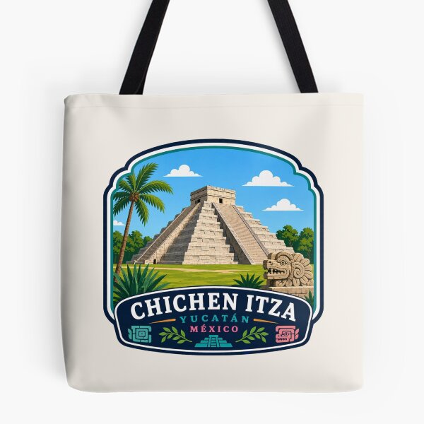 Item preview, Chichén Itzá, Yucatán, Mexico - El Castillo Pyramid designed and sold by Myra365Art.