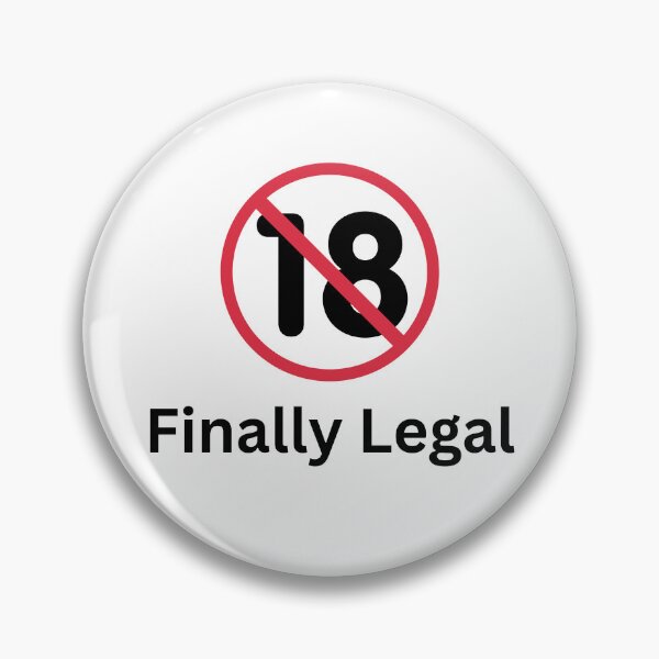 Item preview, 18 Finally Legal - 18th Birthday designed and sold by UnrealShopKelko.