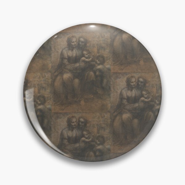Item preview, The Burlington House Cartoon by Leonardo da Vinci Renaissance Madonna and Child Drawing Print designed and sold by artofuniverse.
