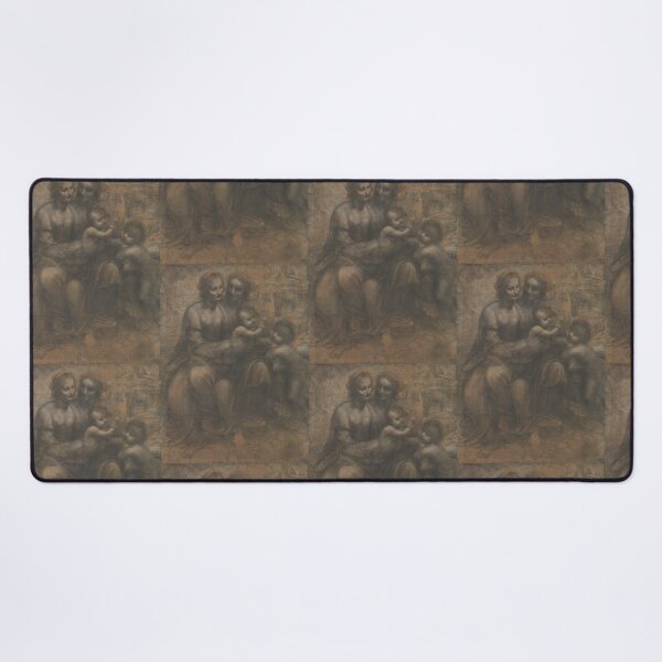 Item preview, The Burlington House Cartoon by Leonardo da Vinci Renaissance Madonna and Child Drawing Print designed and sold by artofuniverse.
