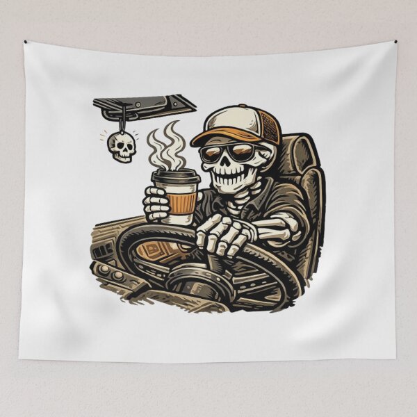 Item preview, Road Skull Coffee Cruise designed and sold by NoriudaR.
