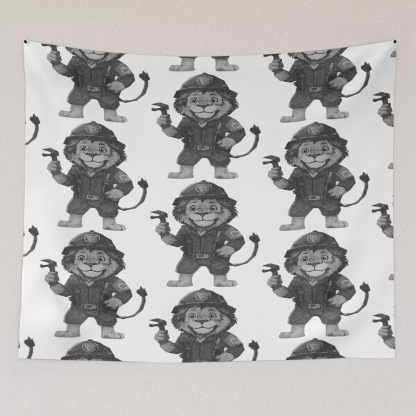 Item preview, Lion Firefighter designed and sold by kinpirks.