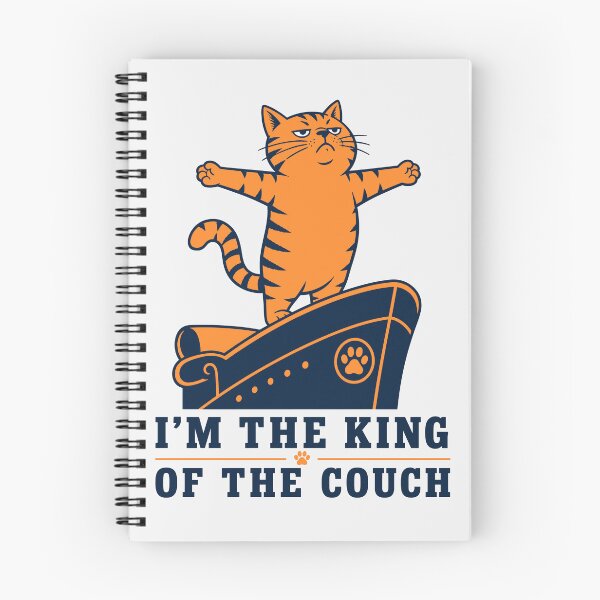 Item preview, King of the Couch Cat Design designed and sold by Pop Rewind HQ.