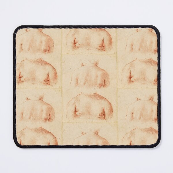 Item preview, Bust of a Child From Front and Back by Leonardo da Vinci Sanguine Renaissance Drawing Print designed and sold by artofuniverse.