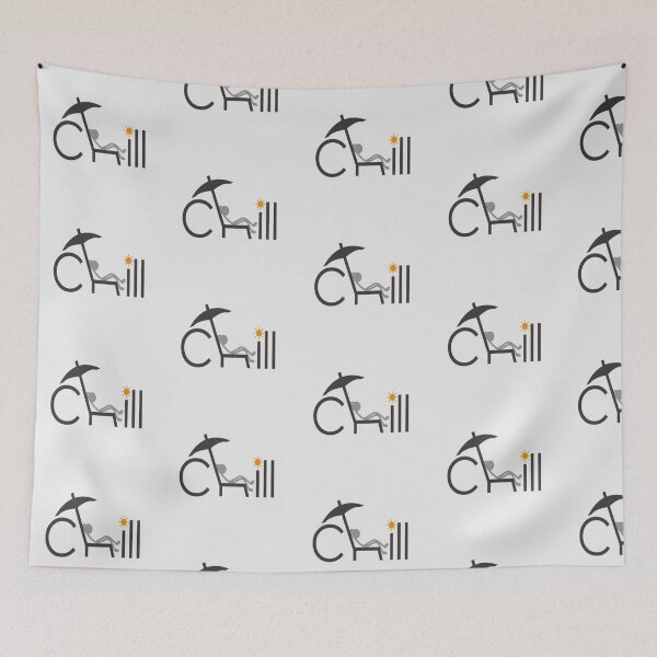 Item preview, Creative Chill Sun Umbrella Lettering illustration Artwork  designed and sold by NivyasArtistry.
