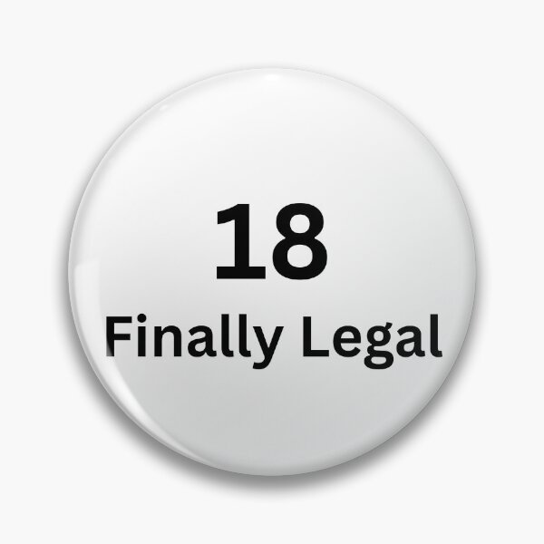 Item preview, 18 Finally Legal - 18th Birthday designed and sold by UnrealShopKelko.
