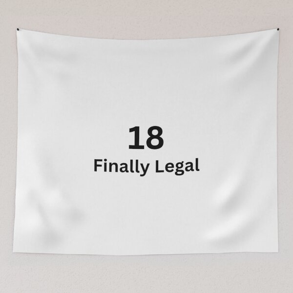 Item preview, 18 Finally Legal - 18th Birthday designed and sold by UnrealShopKelko.