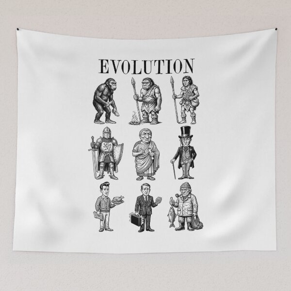 Item preview, Funny Fishing Dad Evolution Fisherman Father's Day Fish designed and sold by GrandeDuc.