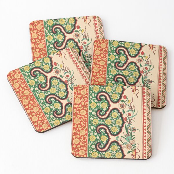 Item preview, Qian Long — Chinese Decorative Border in Red, Green and Gold designed and sold by LouDSarG.