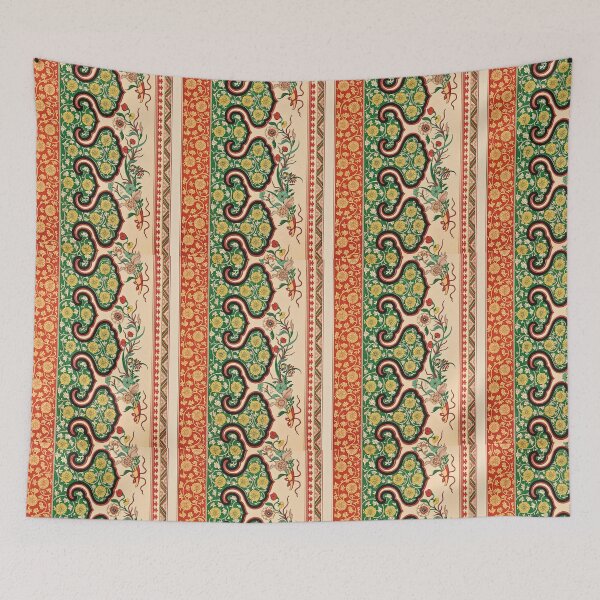 Item preview, Qian Long — Chinese Decorative Border in Red, Green and Gold designed and sold by LouDSarG.