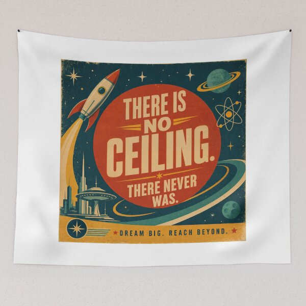 Item preview, Wall Art - Postcard - Retro Rocket Dreams designed and sold by ForeverPrintsOK.
