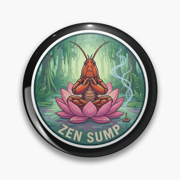 Item preview, Zen Sump Meditator - Yoga Crawfish Meditation Mindfulness designed and sold by nbg2012.