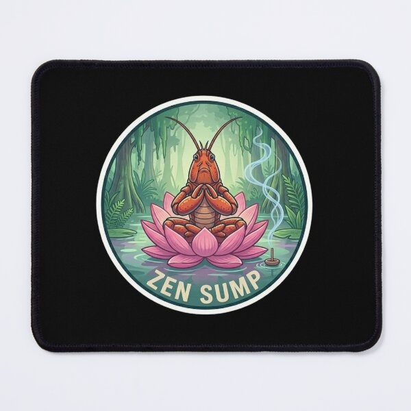 Item preview, Zen Sump Meditator - Yoga Crawfish Meditation Mindfulness designed and sold by nbg2012.