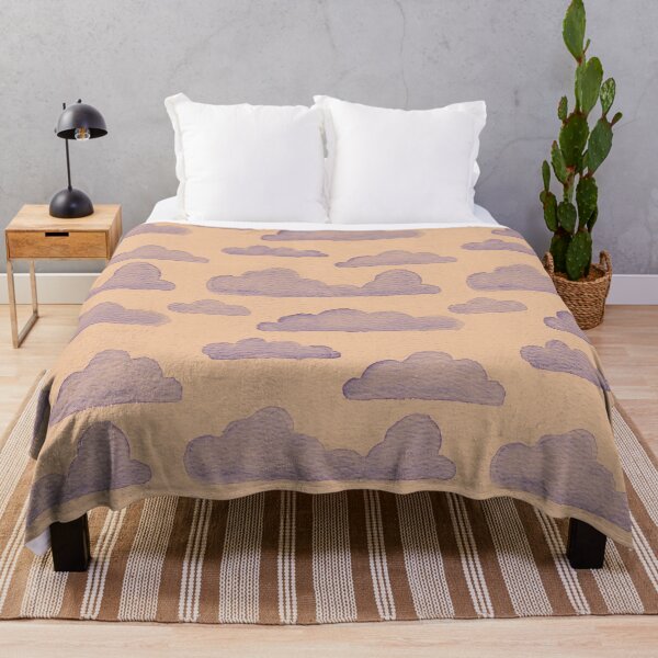 Item preview, Dreamtime Clouds Watercolor Pattern - Melon + Plum designed and sold by Irene Estelle.