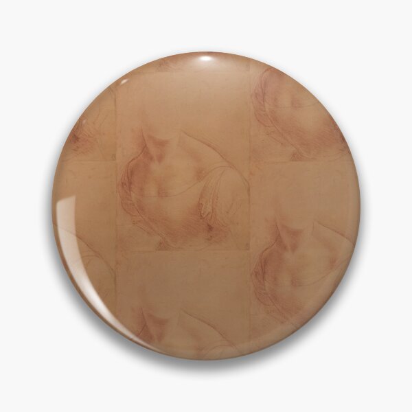 Item preview, The Bust of the Madonna by Leonardo da Vinci Renaissance Drawing Print designed and sold by artofuniverse.