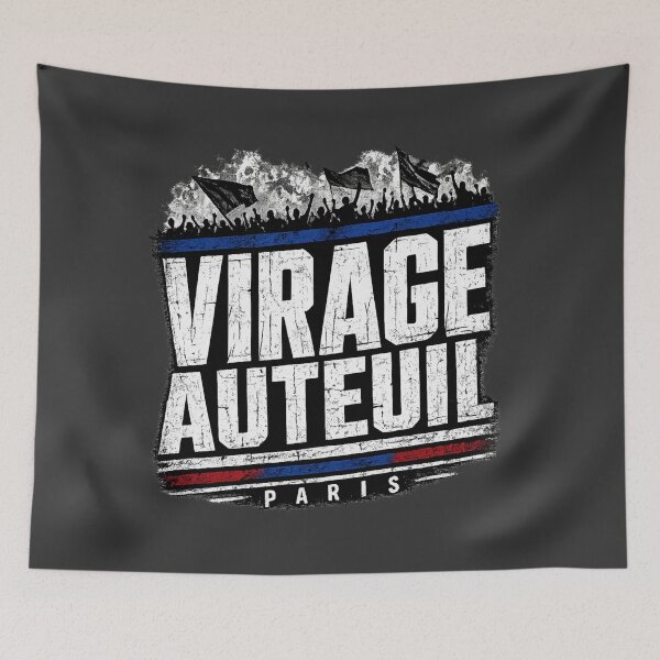 Item preview, Virage Auteuil Paris T-shirt – Fan-friendly design for the stands designed and sold by DreamInk Studio.