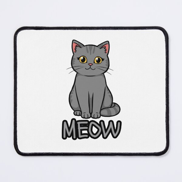Item preview, Grey Cat Meow designed and sold by Digitaload.