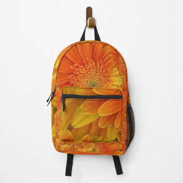 Item preview, Fractal Bloom Symphony – Abstract Mums in Orange & Yellow designed and sold by Photo Decor Company LLC.