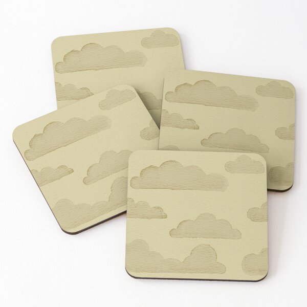 Item preview, Dreamtime Clouds Watercolor Pattern - Gold + Ochre designed and sold by Irene Estelle.
