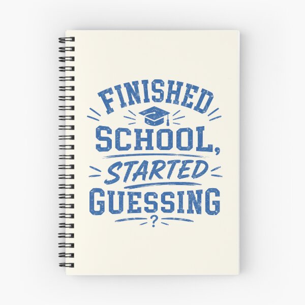 Item preview, Finished School Started Guessing designed and sold by DemureArtsy.