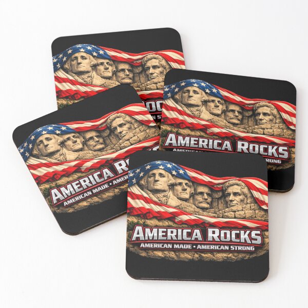 Item preview, America Rocks Mount Rushmore with American Flag designed and sold by KingsVision.