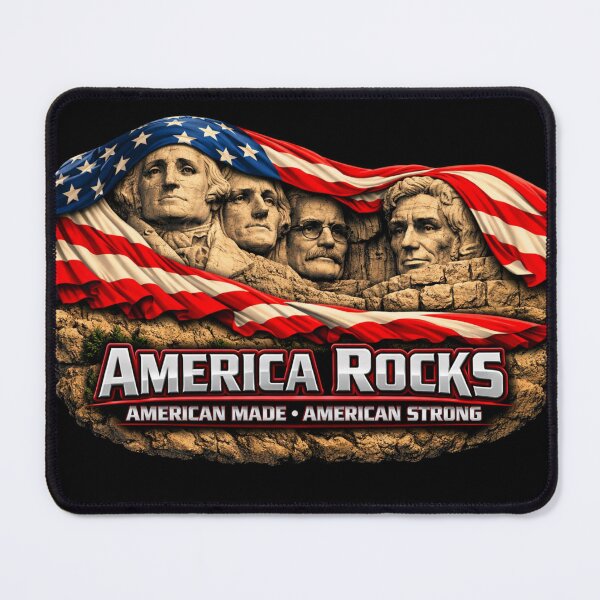 Item preview, America Rocks Mount Rushmore with American Flag designed and sold by KingsVision.