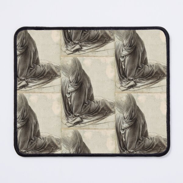 Item preview, The Drapery of a Kneeling Figure by Leonardo da Vinci Renaissance Study Print designed and sold by artofuniverse.