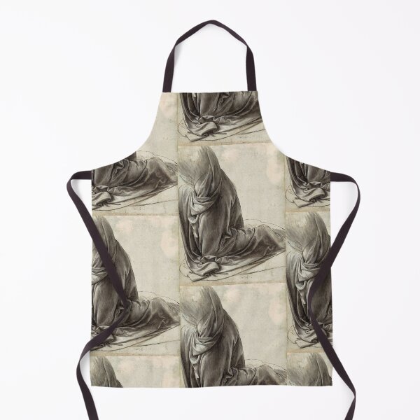 Item preview, The Drapery of a Kneeling Figure by Leonardo da Vinci Renaissance Study Print designed and sold by artofuniverse.