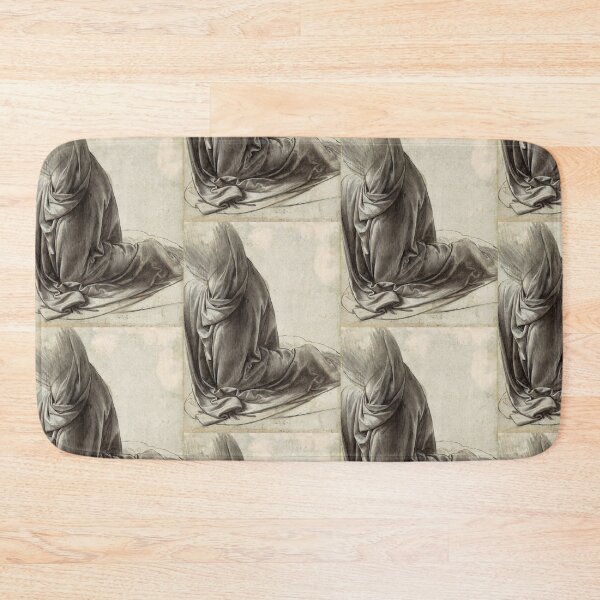 Item preview, The Drapery of a Kneeling Figure by Leonardo da Vinci Renaissance Study Print designed and sold by artofuniverse.