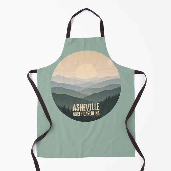 Item preview, Asheville North Carolina Mountain Landscape | Blue Ridge Mountains Minimal Travel Art Sunset Design designed and sold by SimplyJasper.