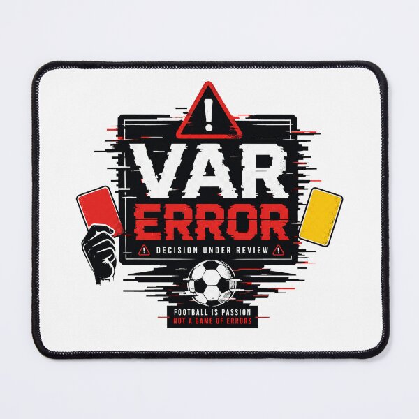 Item preview, VAR Error Funny Football Referee Meme Soccer Fan FIFA Match Day T-Shirt designed and sold by warlistop.