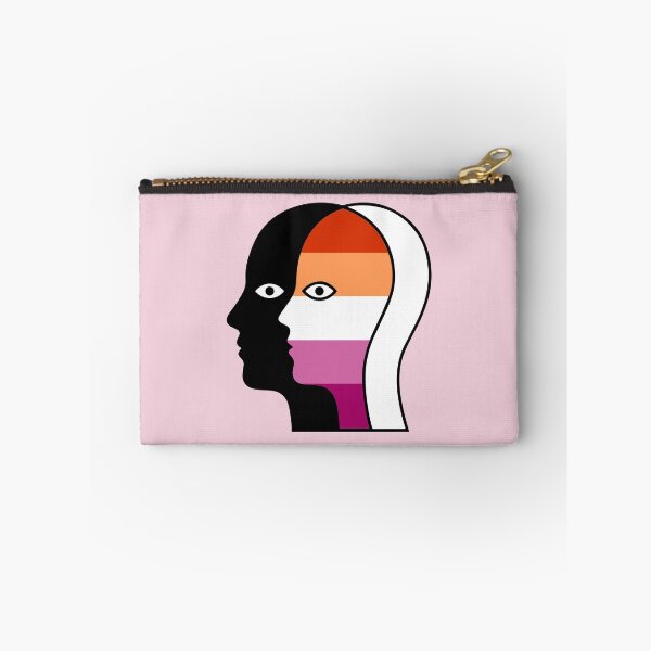Item preview, Abstract Overlapping Faces - Lesbian Pride Flag Identity Art designed and sold by Cannaxes Studio.