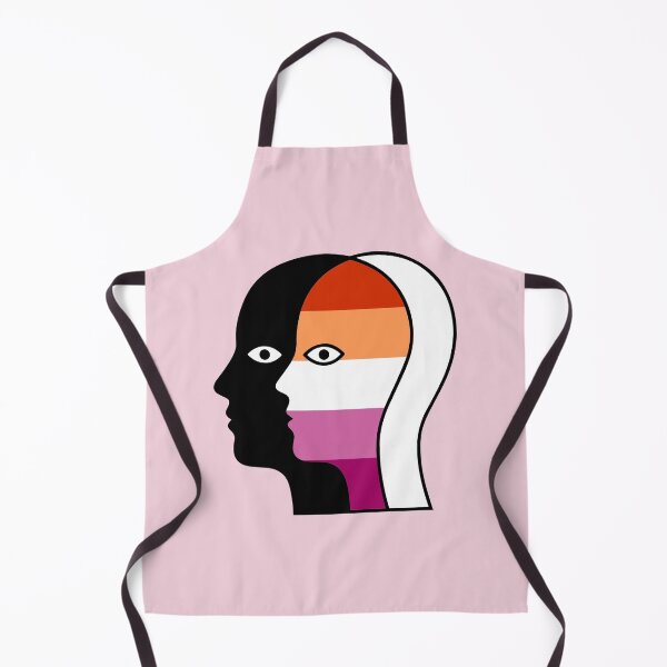 Item preview, Abstract Overlapping Faces - Lesbian Pride Flag Identity Art designed and sold by Cannaxes Studio.