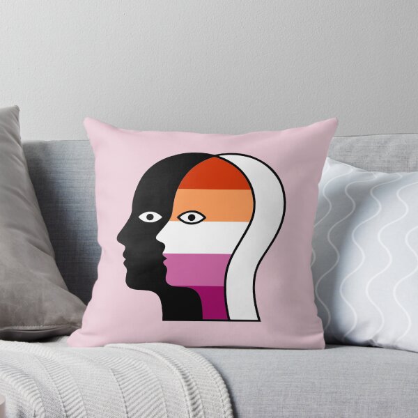 Item preview, Abstract Overlapping Faces - Lesbian Pride Flag Identity Art designed and sold by Cannaxes Studio.