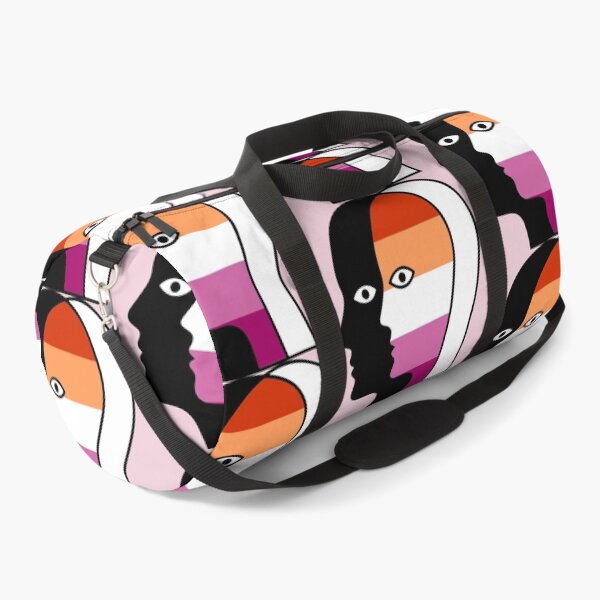 Item preview, Abstract Overlapping Faces - Lesbian Pride Flag Identity Art designed and sold by Cannaxes Studio.