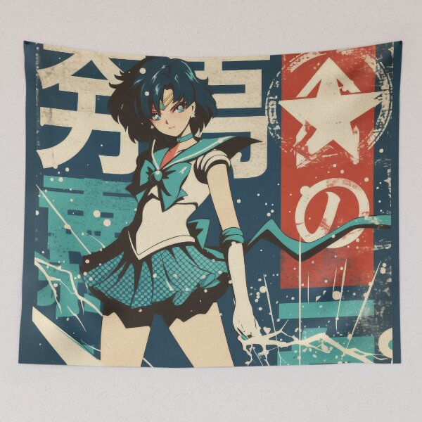 Item preview,  Sailor Mercury Battle Ready  designed and sold by AnimeArsenalPrints.