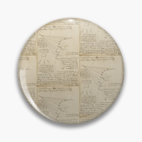 Item preview, The Fall of Light on a Face by Leonardo da Vinci Anatomical Perspective Study Print designed and sold by artofuniverse.